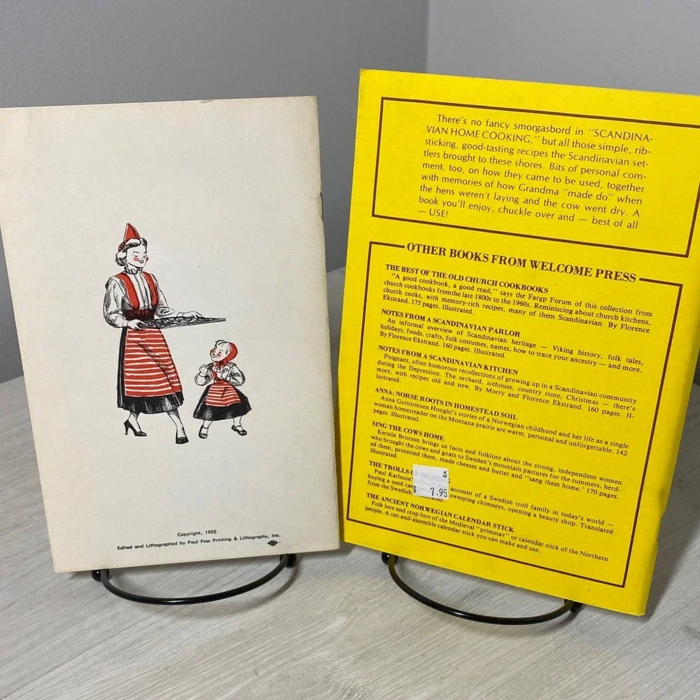 Vintage Scandinavian Cookbook Set 1955 Goodies 1976 Home Cooking Nordic Recipes